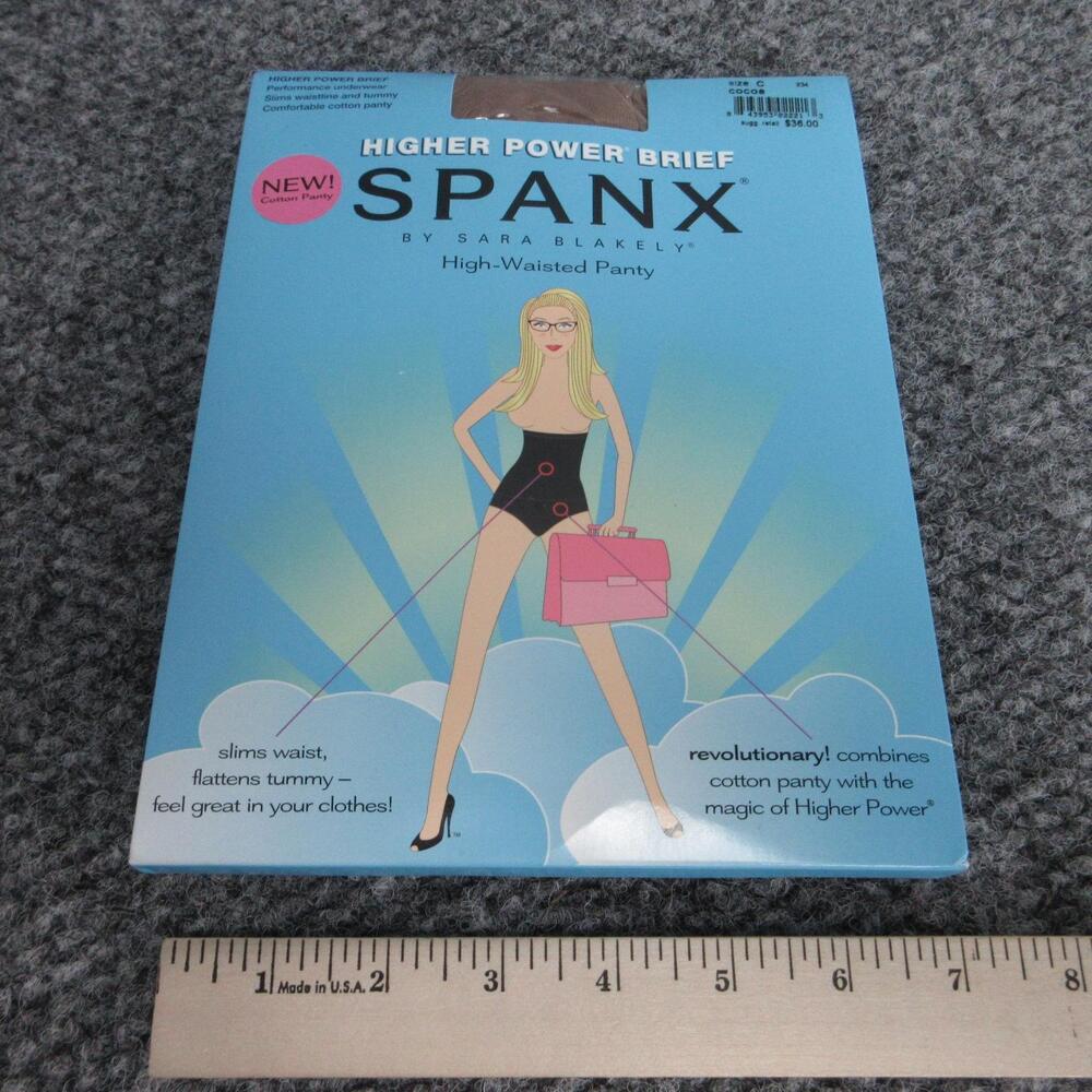 SPANX Panties Womens C Brown High-Waisted Slimming Cotton Higher Power Brief NWT